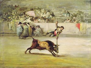 La agilidad y audacia de Juanito Apinani en la arena de Madrid de Francisco de Goya